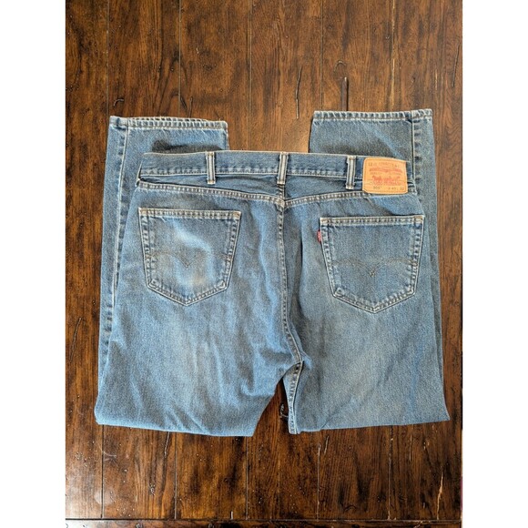 Vintage Levi's 505 Regular Fit Straight Leg Jeans Men's 40x32 Blue Denim - Picture 1 of 13